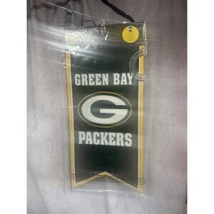 evergreen green bay packers decorative team flag 12.5 by 28